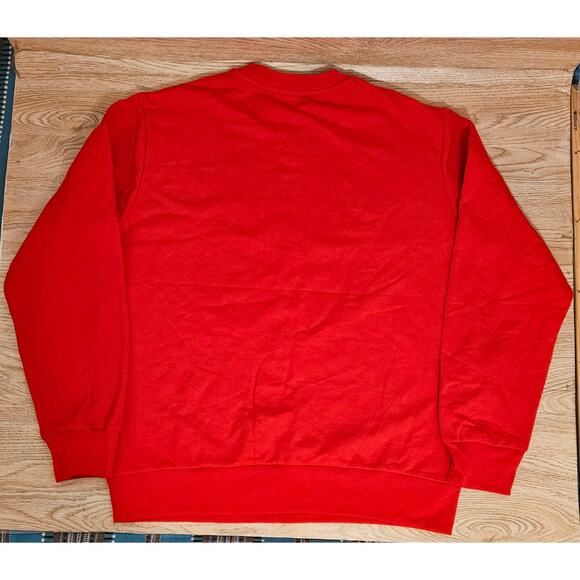 SpongeBob SquarePants Christmas Wrapping Crew Red Sweatshirt Mens Size Large - Picture 5 of 6